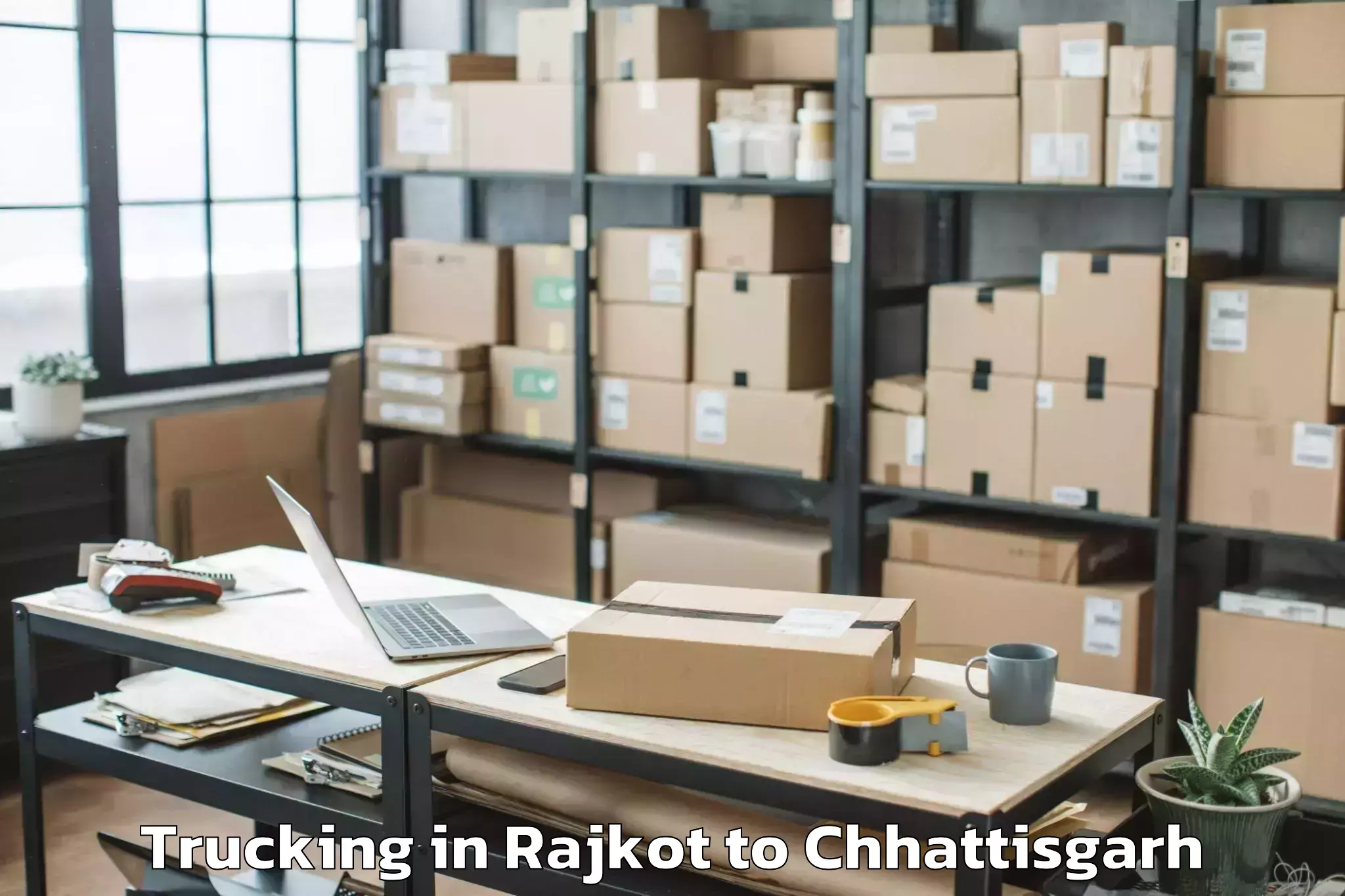 Leading Rajkot to Durgkondal Trucking Provider